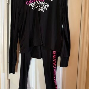 Calvin Klein Black Set with Pink Accents